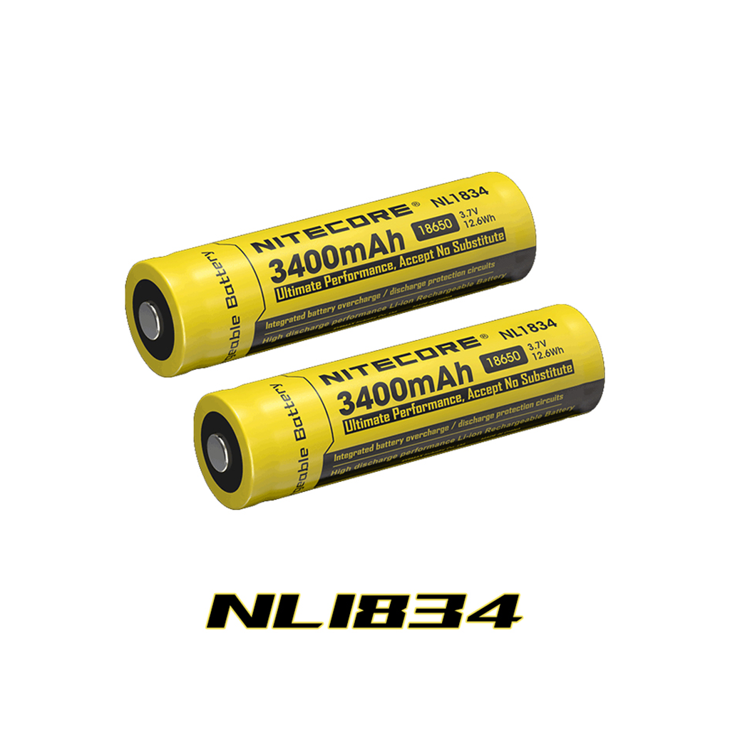 Batterie Nitecore NL189 NL1834 18650 3400mAh Li-ion