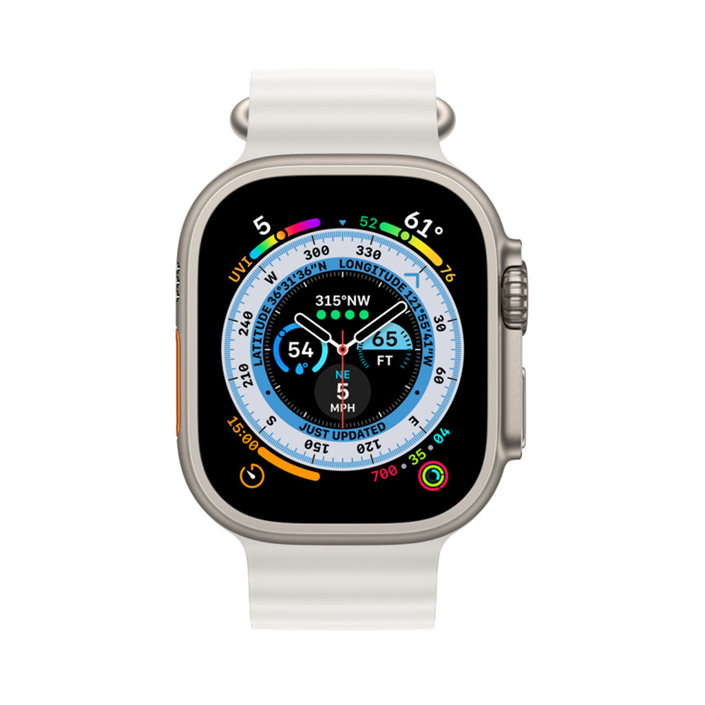 Apple Watch Ultra GPS + Cellular Titanium Ocean Band White - Image 2