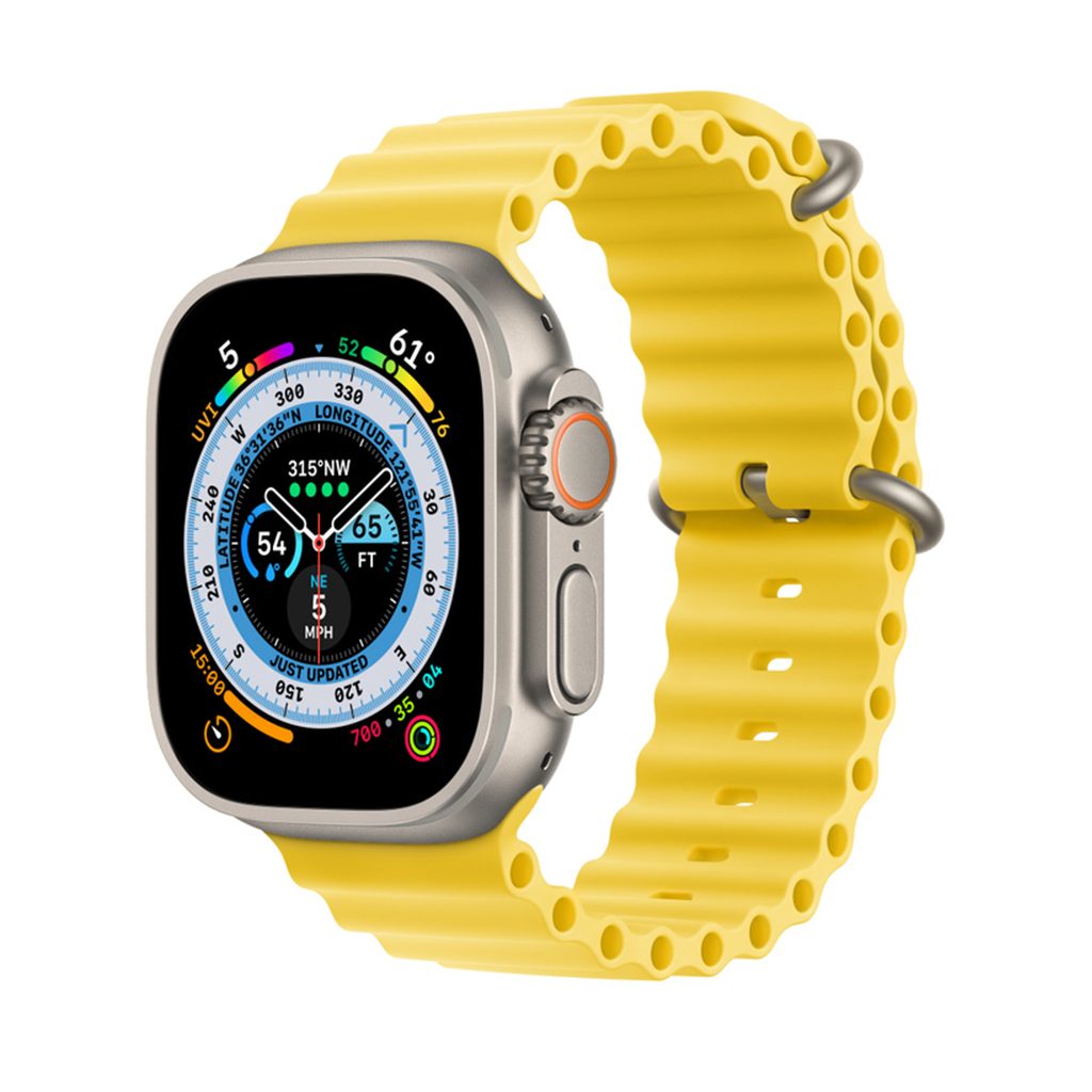 Apple Watch Ultra GPS + Cellular Titanium Ocean Band Yellow