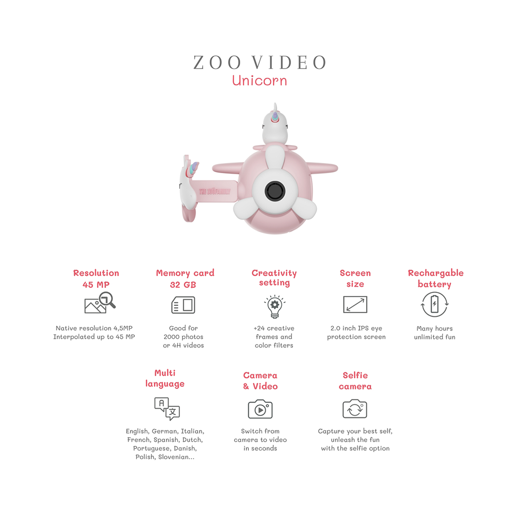 The ZooFamily videokaamera Zoo Video, Unicorn - Image 10