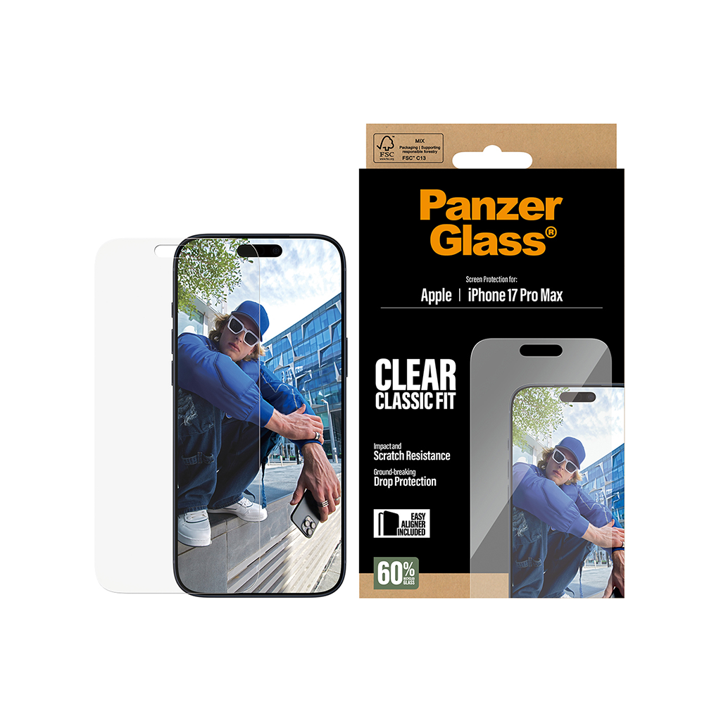 Kaitseklaas Apple iPhone 17 Pro Max, Classic Fit, PanzerGlass - Image 2