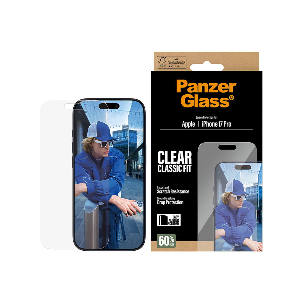Kaitseklaas Apple iPhone 17 Pro, Classic Fit, PanzerGlass - Image 2