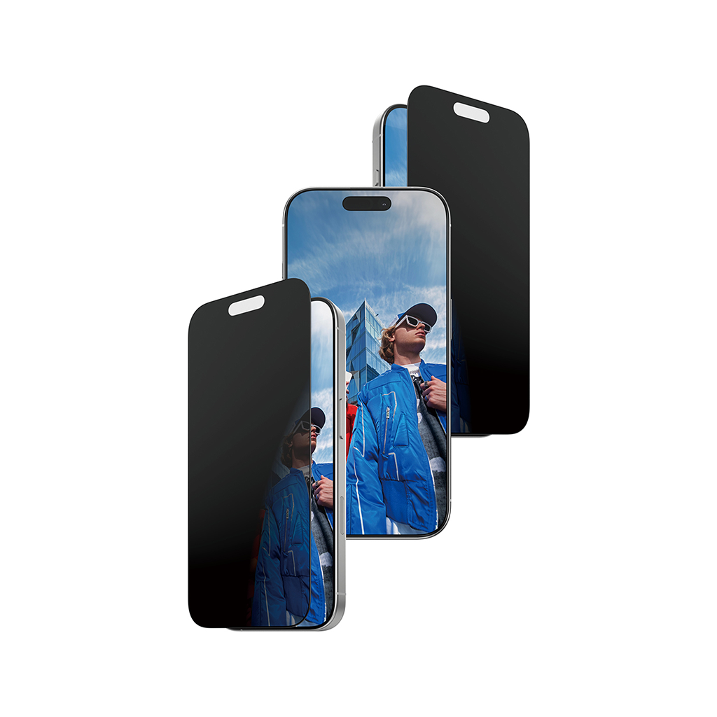 Kiirpaigaldusega kaitseklaas privaatsusfiltriga Apple iPhone 17 / iPhone 16 Pro, Ultra-Wide Fit, PanzerGlass