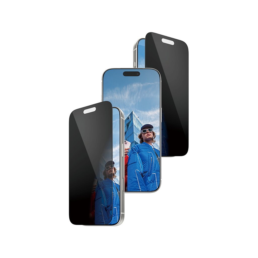 Kiirpaigaldusega kaitseklaas privaatsusfiltriga Apple iPhone 17 Pro, Ultra-Wide Fit, PanzerGlass