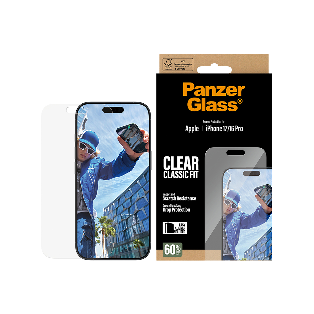 Kaitseklaas Apple iPhone 17 / iPhone 16 Pro, Classic Fit, PanzerGlass - Image 2