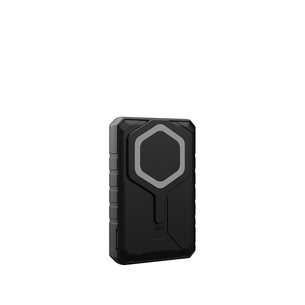 Akupank juhtmevaba laadimisega + USB-C ja USB-A pesaga, 10.000 mAh, 20W, must/titaan, MagSafe ühilduv, tugijalaga, Urban Armor Gear (UAG) - Image 2