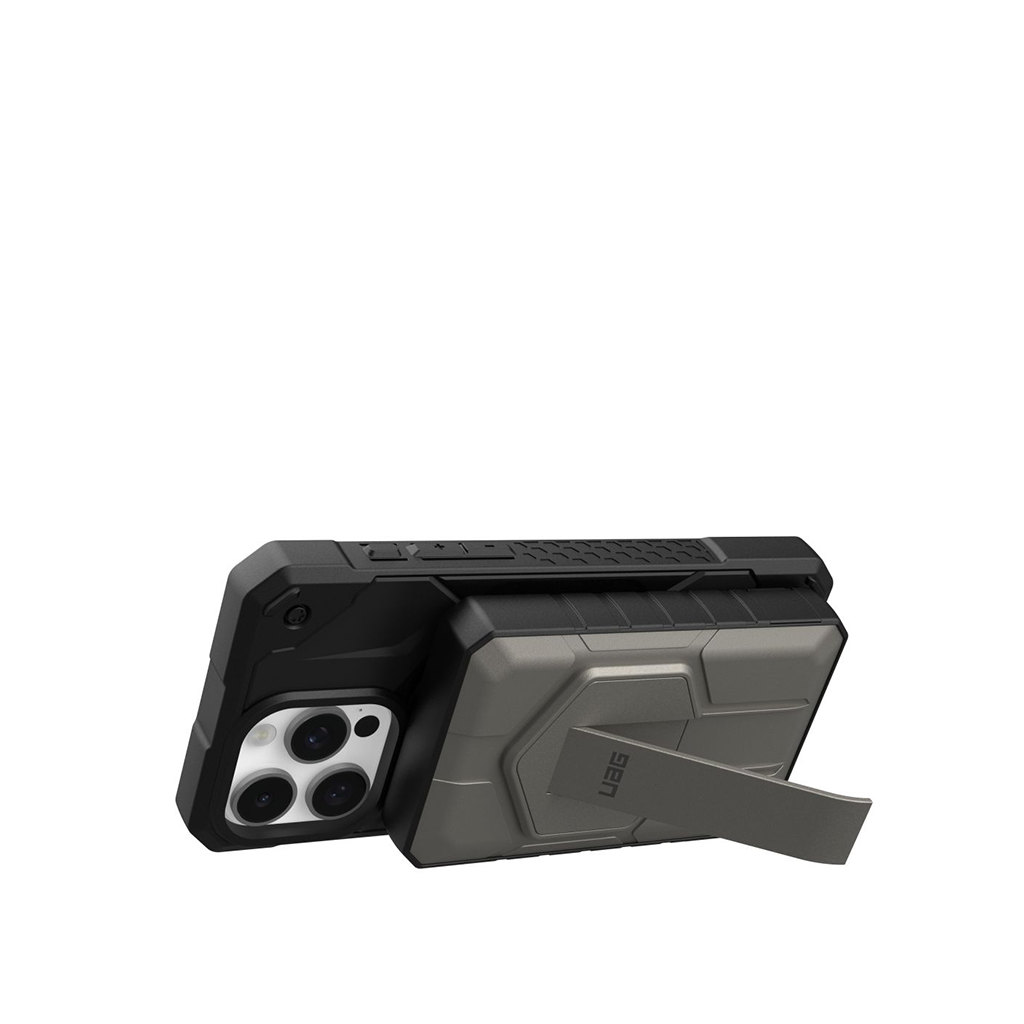 Akupank juhtmevaba laadimisega + USB-C ja USB-A pesaga, 10.000 mAh, 20W, must/titaan, MagSafe ühilduv, tugijalaga, Urban Armor Gear (UAG) - Image 13