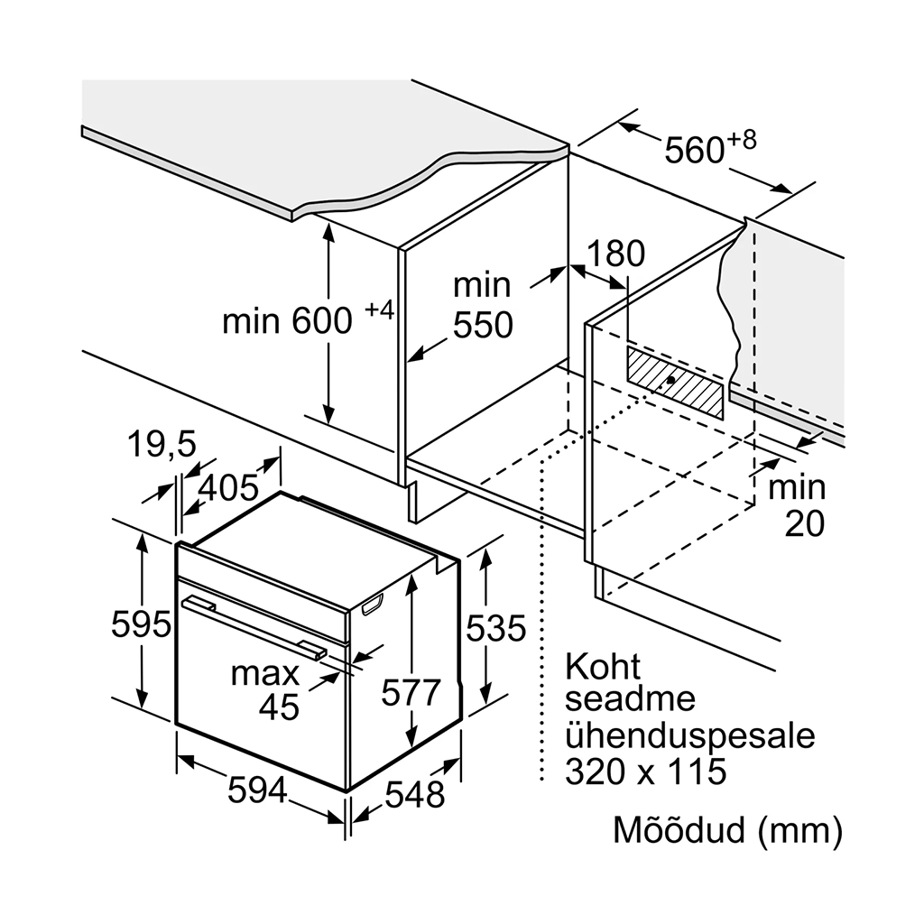 Integreeritav ahi Bosch Seeria 8 pürolüütiline puhastus 71 L  HBG7721B1 - Image 14