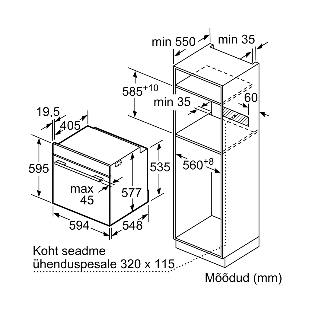 Integreeritav ahi Bosch Seeria 8 pürolüütiline puhastus 71 L  HBG7721B1 - Image 16