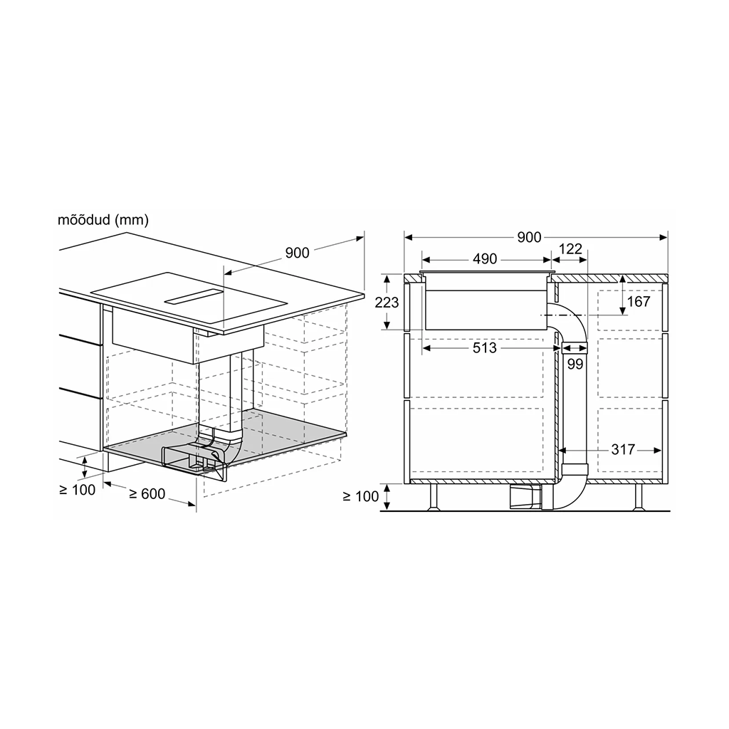 Integreeritav induktsioonpliidiplaat Bosch seeria 4, laius 60 cm, raamita - Image 8