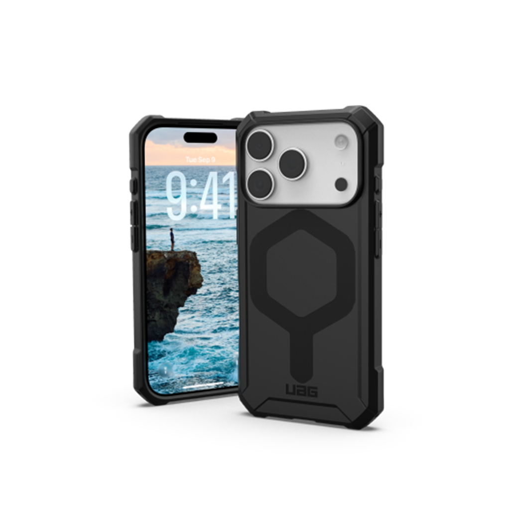 Kaitseümbris Essential Armor, Apple iPhone 17 Pro, must, MagSafe ühilduv, Urban Armor Gear (UAG)