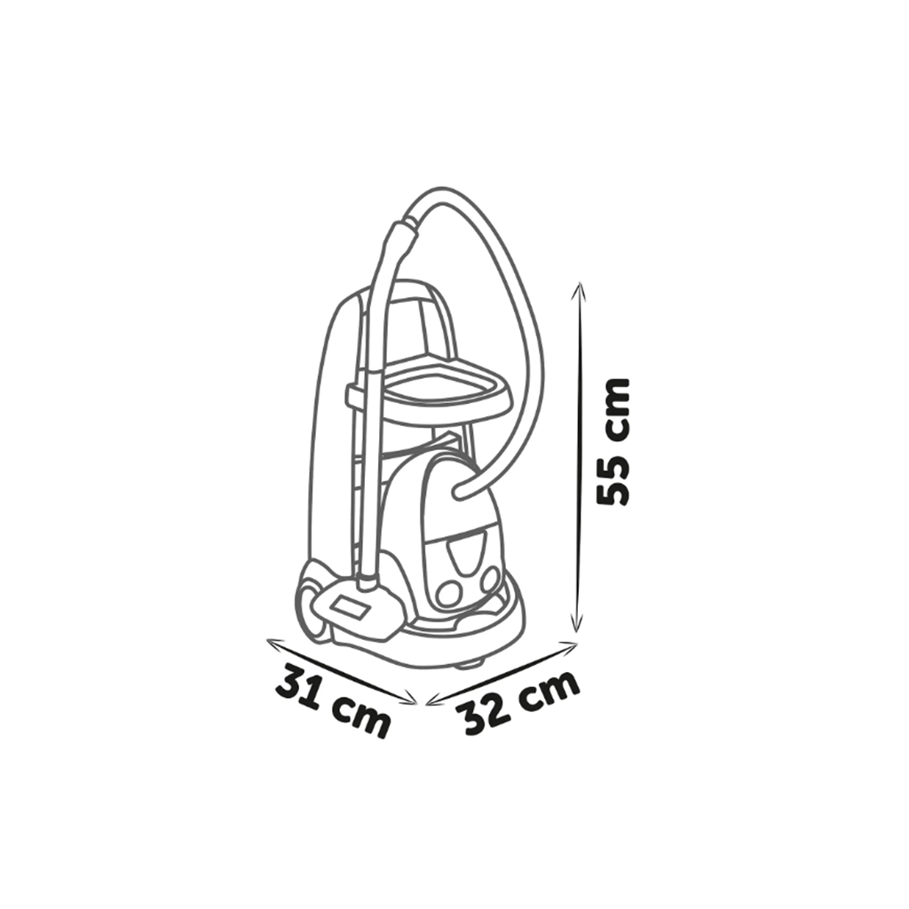 Smoby Rowenta Cleaning Cart and Vacuum Cleaner - Image 4