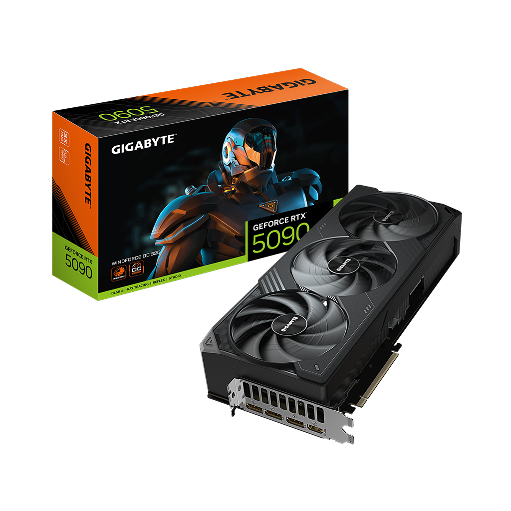 Gigabyte GeForce RTX 5090 WINDFORCE OC 32G NVIDIA GeForce RTX 5090 32 GB