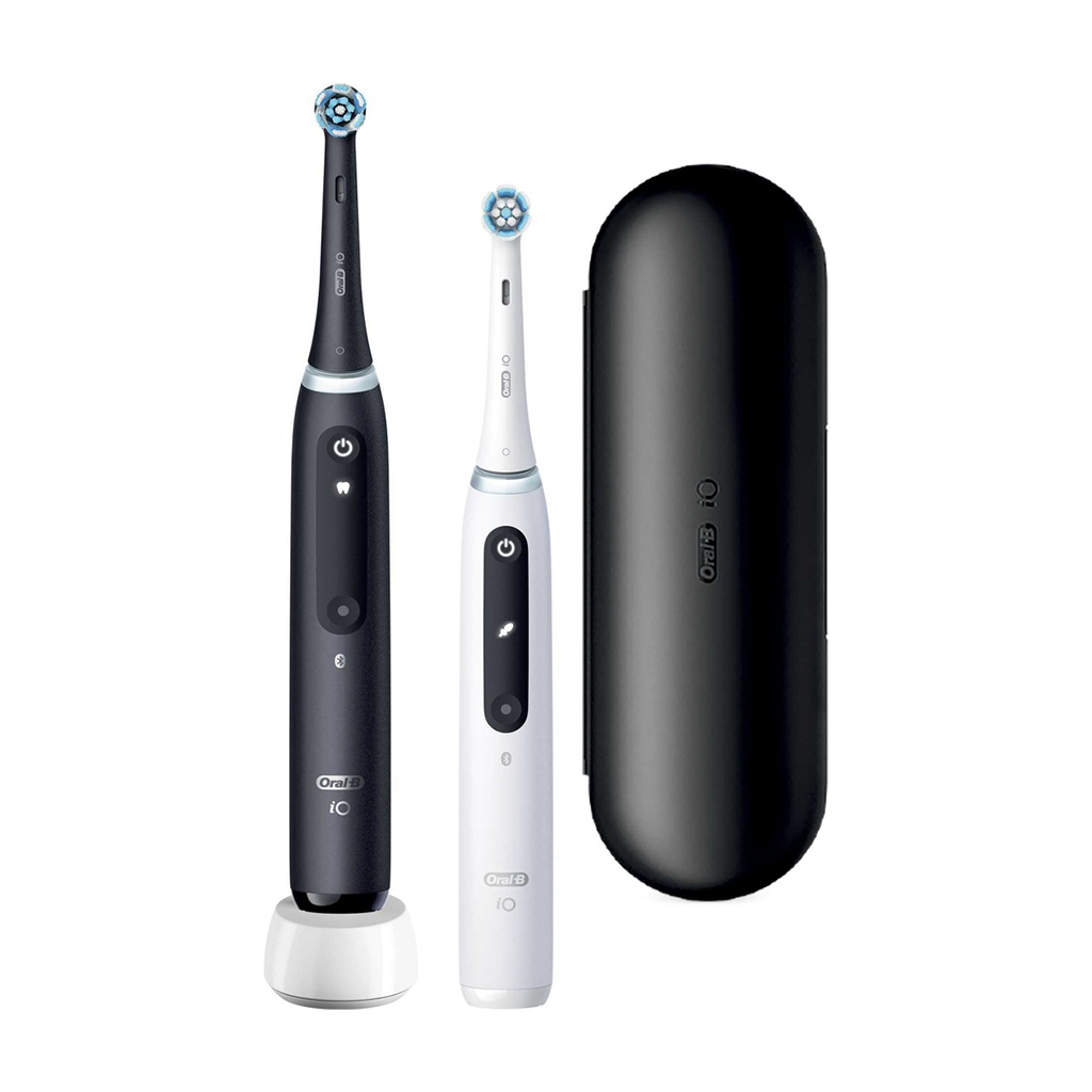 Braun ORAL-B elektriliste hambaharjade komplekt IO5 Matte Black and Quite White