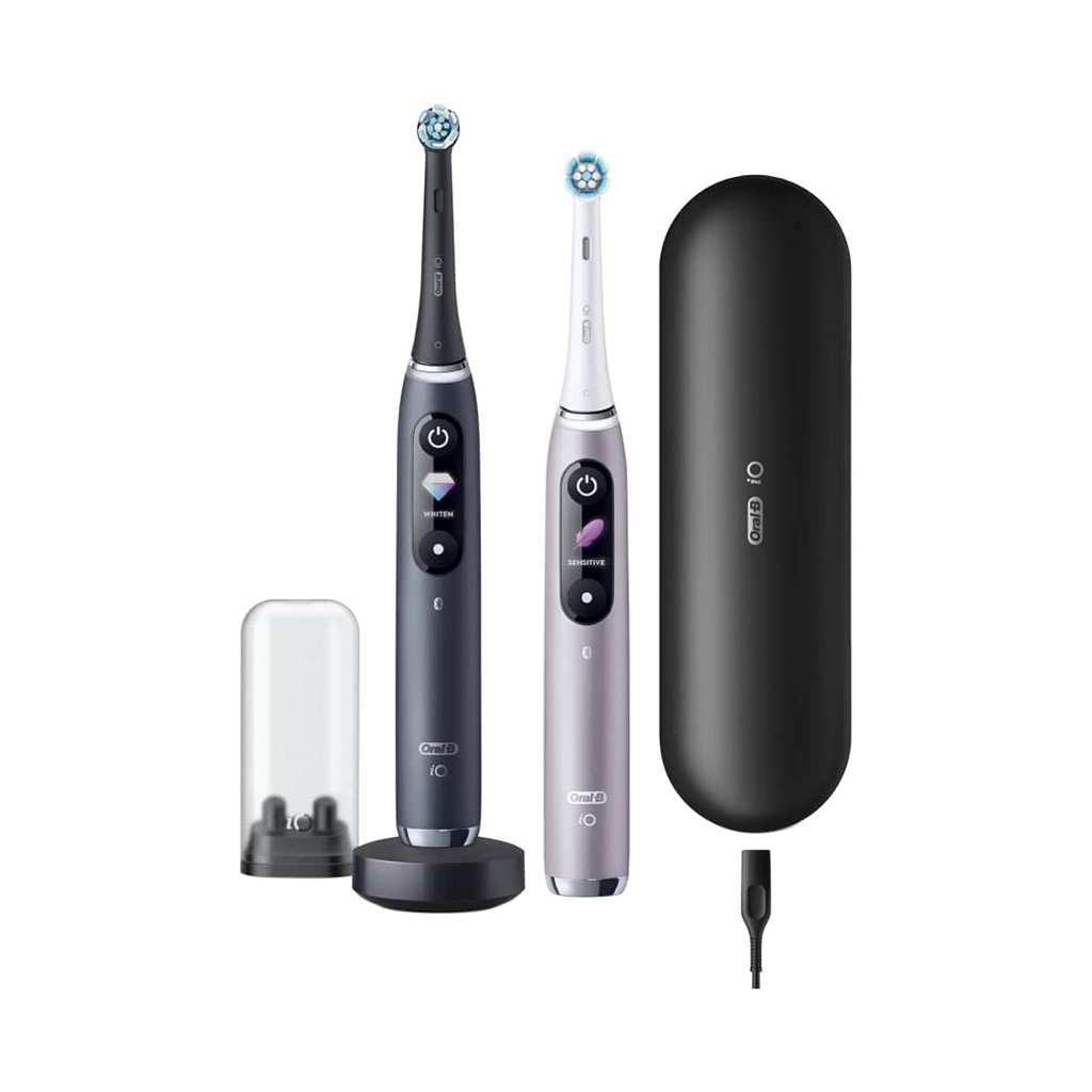 Braun ORAL-B elektriliste hambaharjade komplekt IO9 Black Onyx adn Rose Quartz