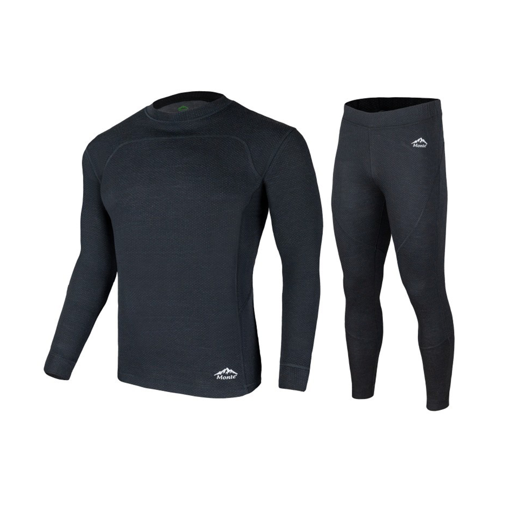 Monte Meriino soe tööpesu kompl. must M