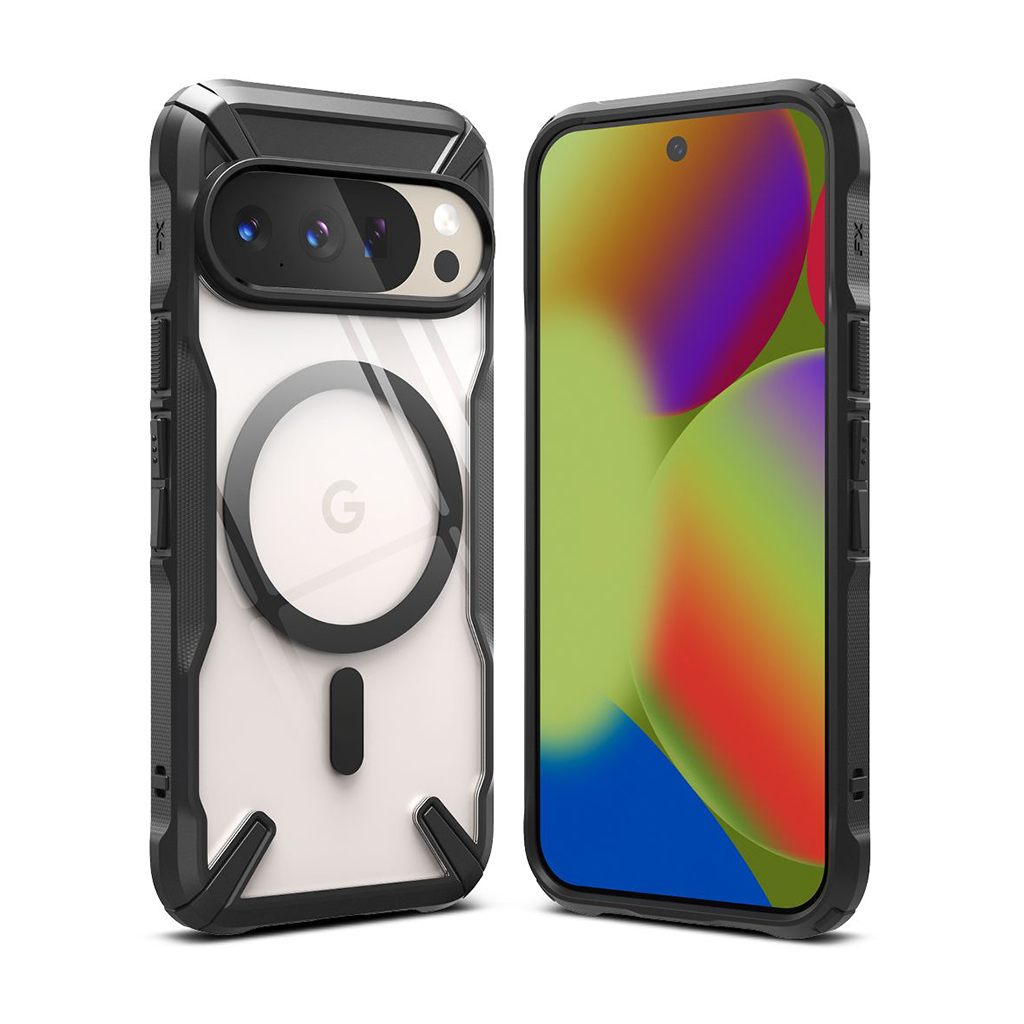 Kaitseümbris Fusion X Magnetic, Google Pixel 10 Pro / Pixel 10, läbipaistev musta äärega, Qi2/MagSafe ühilduv, Ringke - Image 2