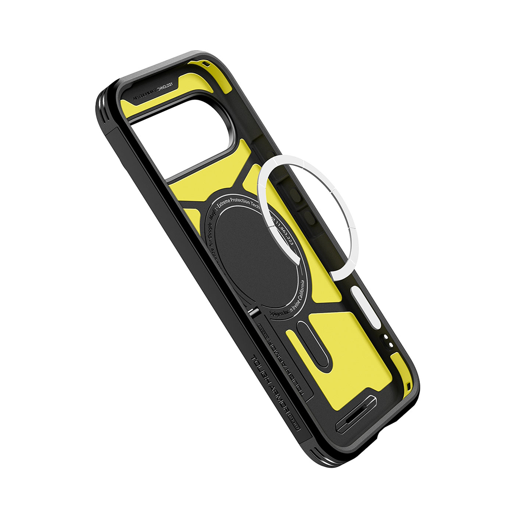 Kaitseümbris Tough Armor AI (MagFit), Google Pixel 10 Pro / Pixel 10, must, tugijalaga, Qi2/MagSafe ühilduv, Spigen - Image 6