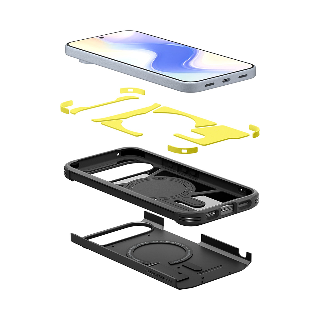 Kaitseümbris Tough Armor AI (MagFit), Google Pixel 10 Pro / Pixel 10, must, tugijalaga, Qi2/MagSafe ühilduv, Spigen - Image 7