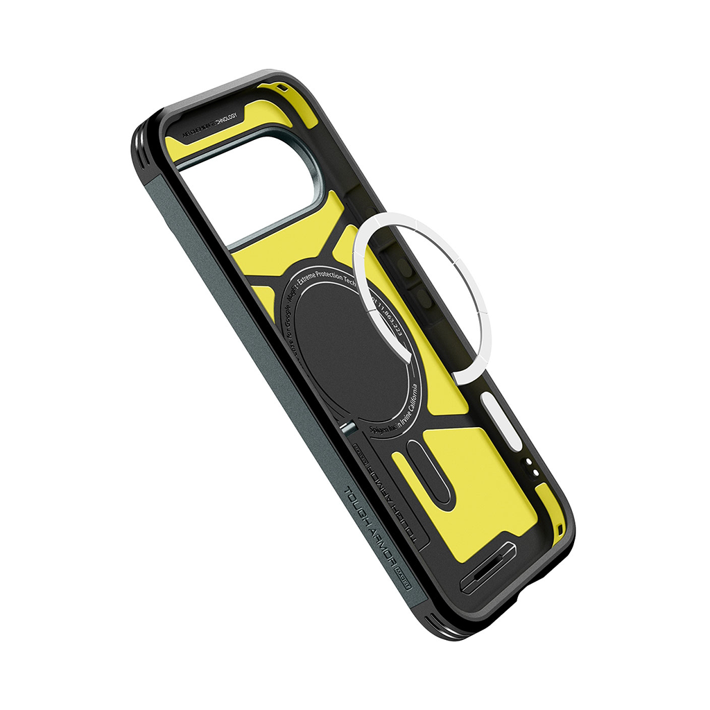 Kaitseümbris Tough Armor AI (MagFit), Google Pixel 10 Pro / Pixel 10, tumeroheline, tugijalaga, Qi2/MagSafe ühilduv, Spigen - Image 7