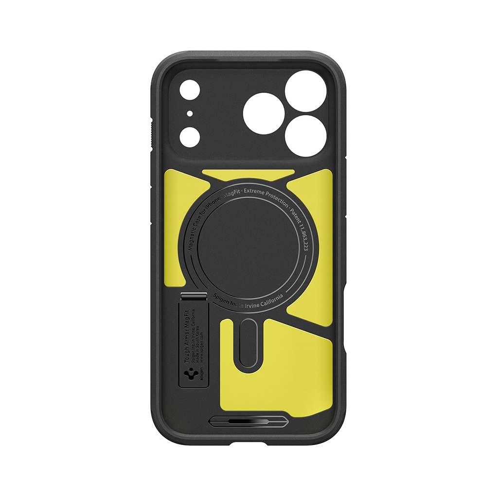 Kaitseümbris Tough Armor T (MagFit), Apple iPhone 17 Pro, must, tugijalaga, MagSafe ühilduv, kaamera nupuga, Spigen - Image 3