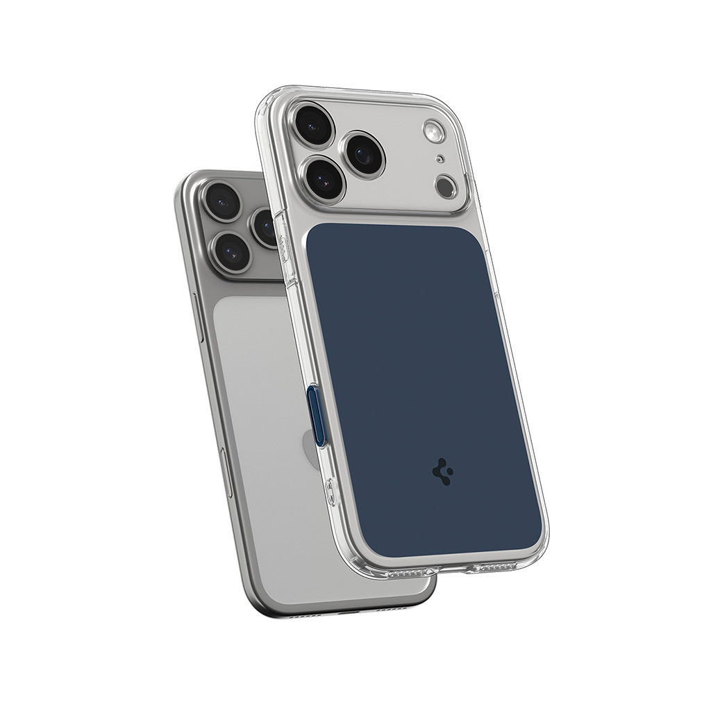 Kaitseümbris Ultra Hybrid T (MagFit), Apple iPhone 17 Pro, tumesinine / läbipaistev, MagSafe ühilduv, kaamera nupuga, Spigen - Image 5