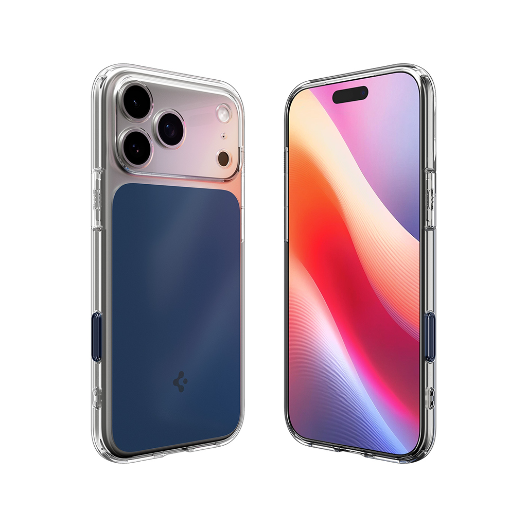 Kaitseümbris Ultra Hybrid T (MagFit), Apple iPhone 17 Pro, tumesinine / läbipaistev, MagSafe ühilduv, kaamera nupuga, Spigen - Image 7