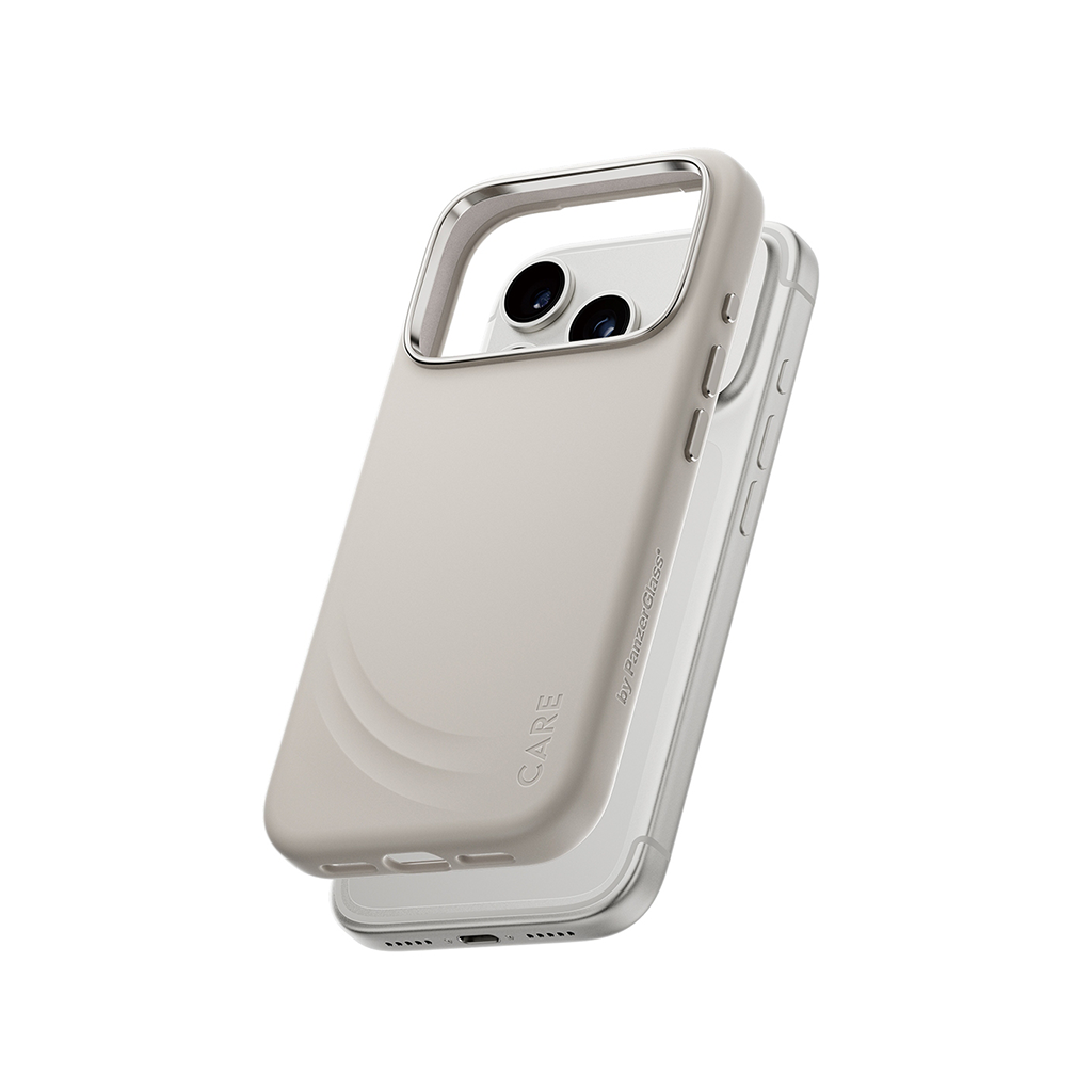 Kaitseümbris Flow, Apple iPhone 17 Pro, beež, MagSafe ühilduv, CARE by PanzerGlass