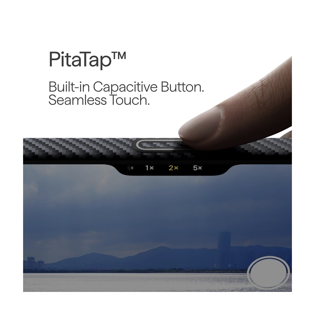 Kaitseümbris Ultra-Slim, Apple iPhone 17 Pro, must/hall, üliõhuke, MagSafe ühilduv, Pitaka - Image 3