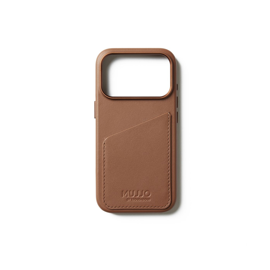 Kaitseümbris kaarditaskuga Apple iPhone 17 Pro, pruun, naturaalsest nahast, MagSafe ühilduv, Mujjo - Image 5