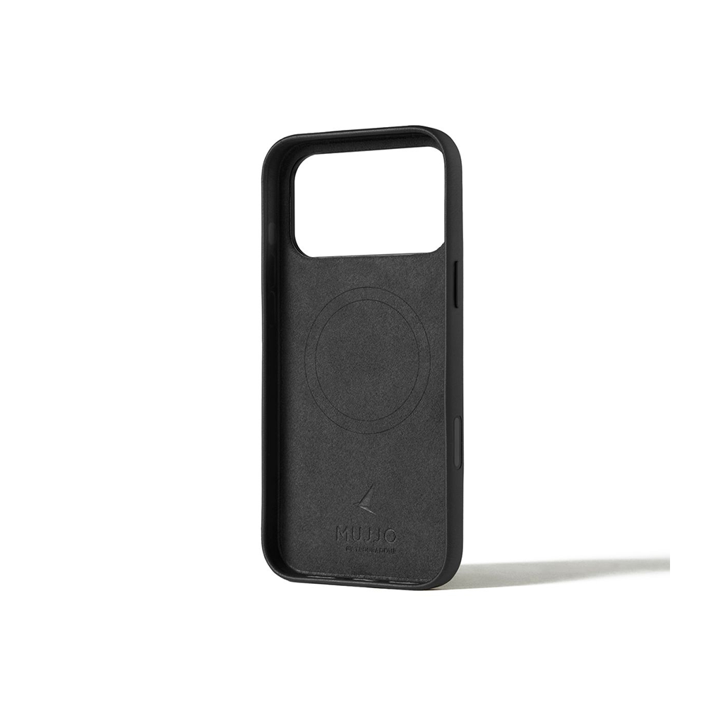 Kaitseümbris Apple iPhone 17 Pro Max, must, naturaalsest nahast, MagSafe ühilduv, Mujjo - Image 2
