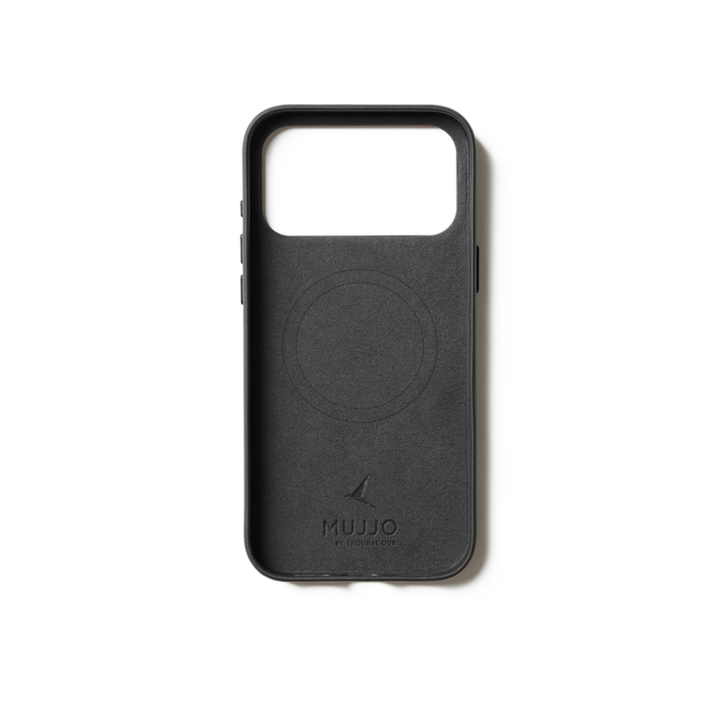 Kaitseümbris Apple iPhone 17 Pro Max, must, naturaalsest nahast, MagSafe ühilduv, Mujjo - Image 3