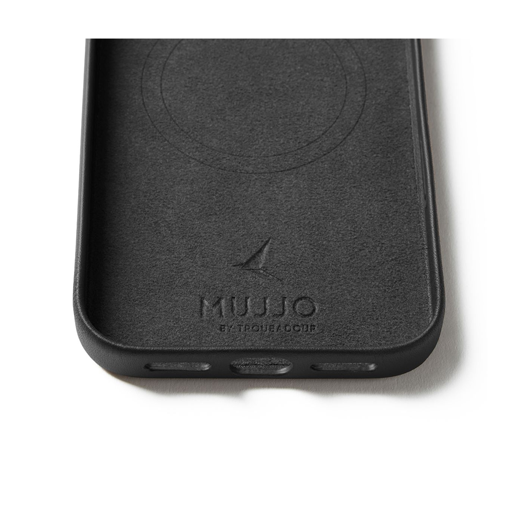 Kaitseümbris Apple iPhone 17 Pro Max, must, naturaalsest nahast, MagSafe ühilduv, Mujjo - Image 5