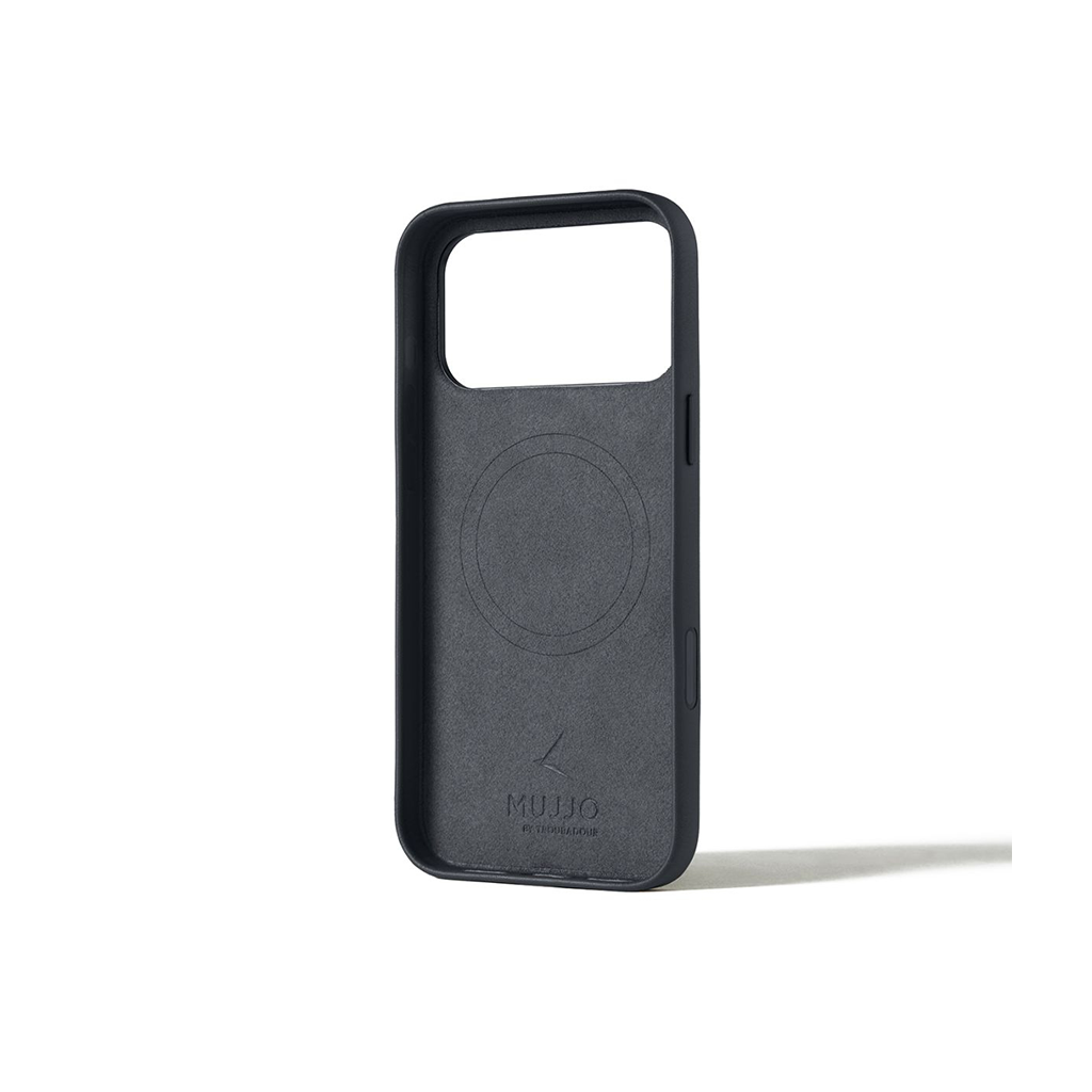 Kaitseümbris Apple iPhone 17 Pro Max, sinakashall, naturaalsest nahast, MagSafe ühilduv, Mujjo - Image 2