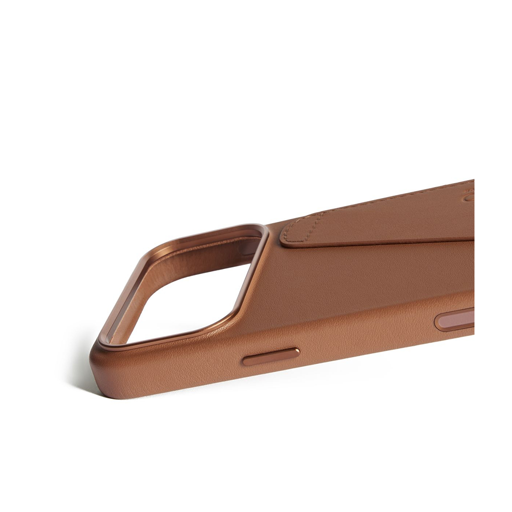 Kaitseümbris kaarditaskuga Apple iPhone 17 Pro Max, pruun, naturaalsest nahast, MagSafe ühilduv, Mujjo - Image 2