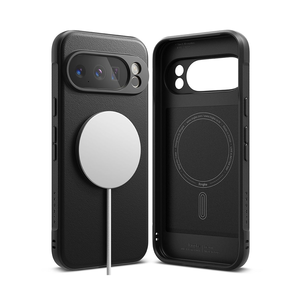 Kaitseümbris Onyx Magnetic, Google Pixel 10 Pro XL, must, Qi2/MagSafe ühilduv, Ringke