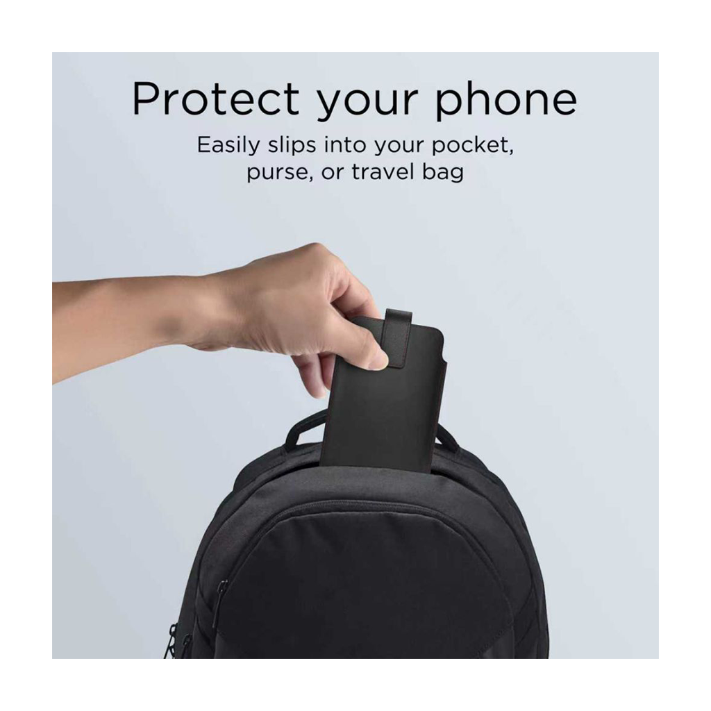 Kott universaalne magnetkinnitusega 6.0"-6.9" telefonile, must punase niidiga, Tech-Protect - Image 5