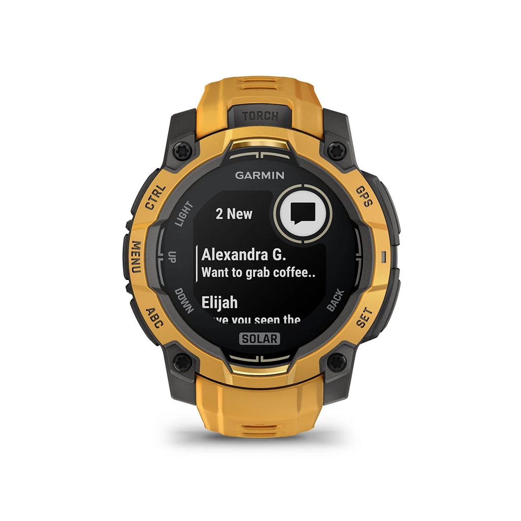 Garmin Instinct 3 45mm Sunburst with Sunburst Grey Band Solar - Image 3