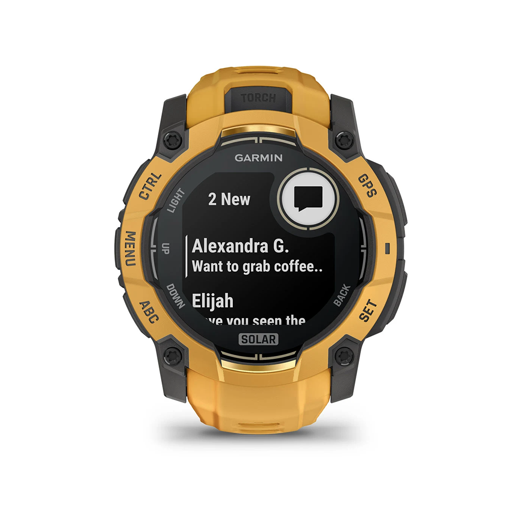 Garmin Instinct 3 50mm Sunburst with Sunburst Grey Band Solar - Image 3