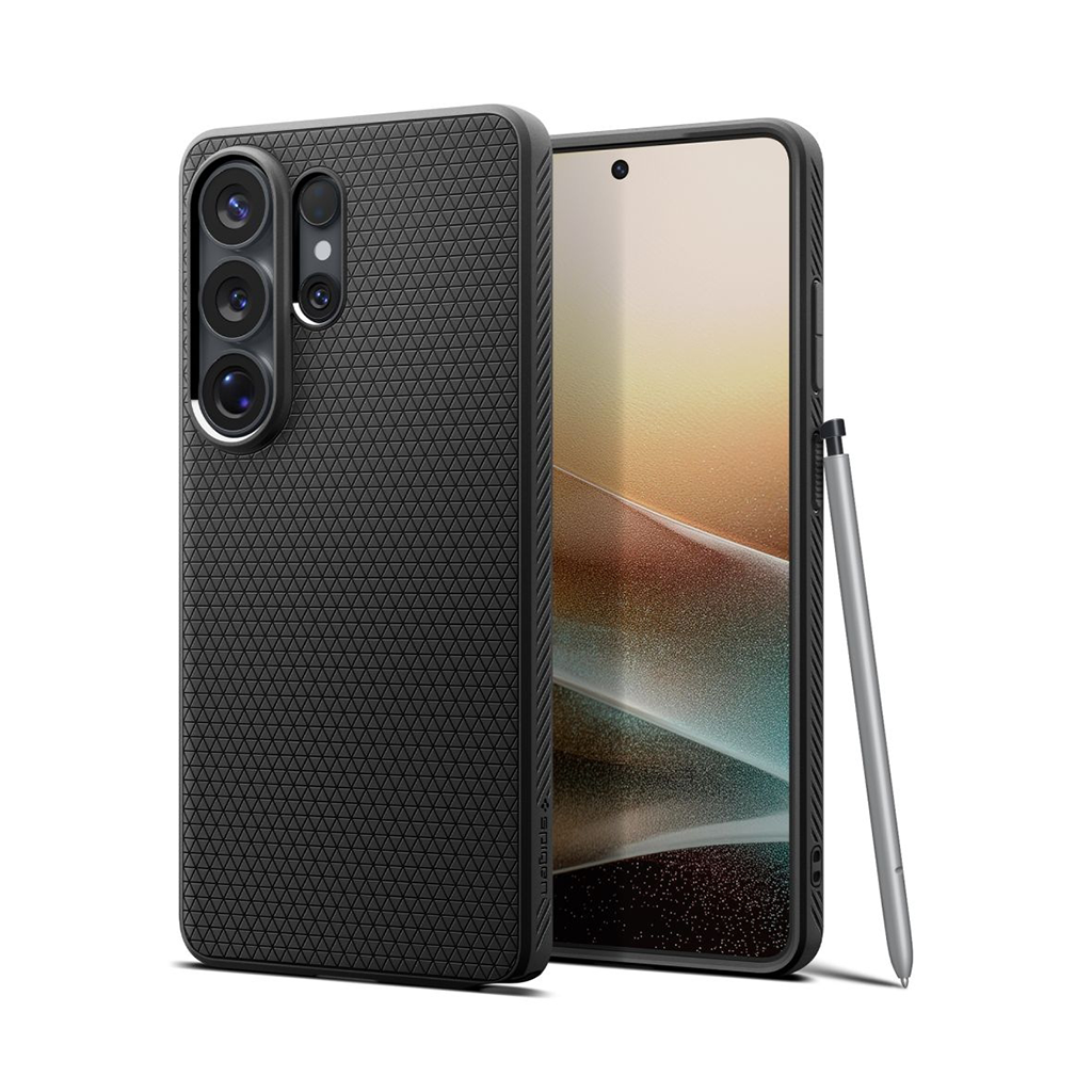 Kaitseümbris Liquid Air, Samsung Galaxy S26 Ultra, matt must, Spigen