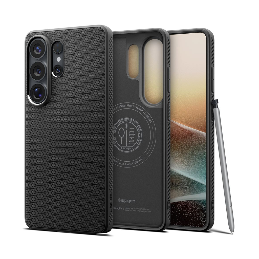 Kaitseümbris Liquid Air (MagFit), Samsung Galaxy S26 Ultra, matt must, Qi2/MagSafe ühilduv, Spigen - Image 2