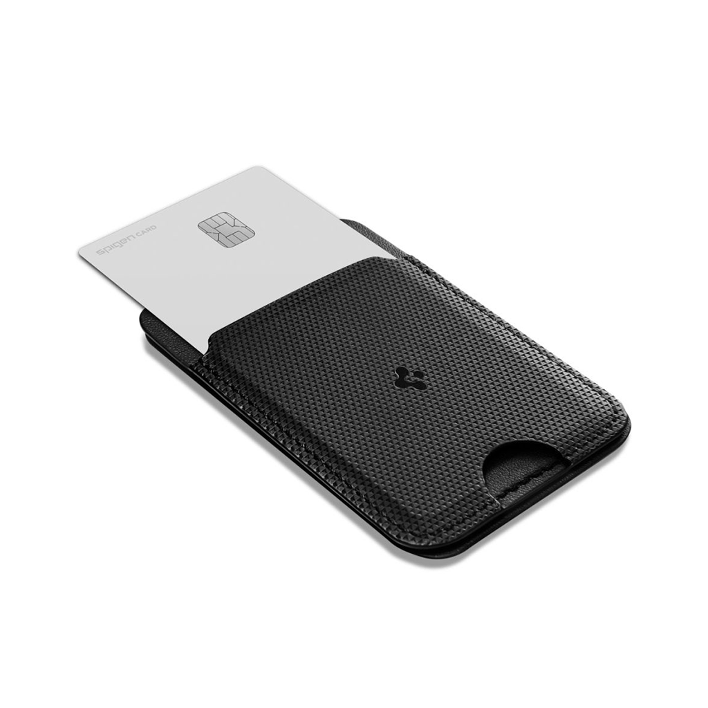 Magnetkinnitusega kaarditasku tugijalaga Slim Fold (MagFit), must, Qi2/MagSafe ühilduv, Spigen - Image 4