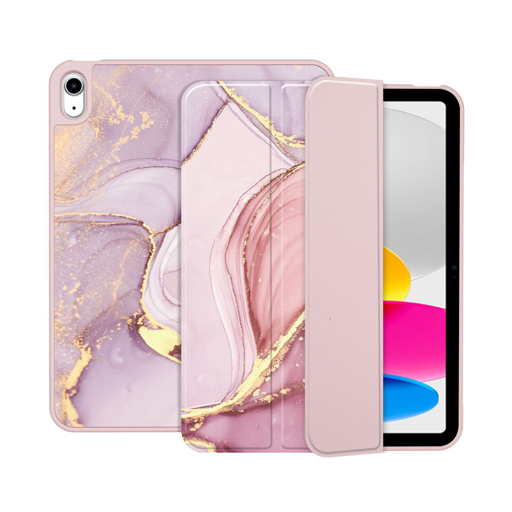 Kaitsekaaned SmartCase Pen, Apple iPad 11" (2025) / iPad 10.9" (2022), marmor, nutipliiatsi pesaga, Tech-Protect - Image 2