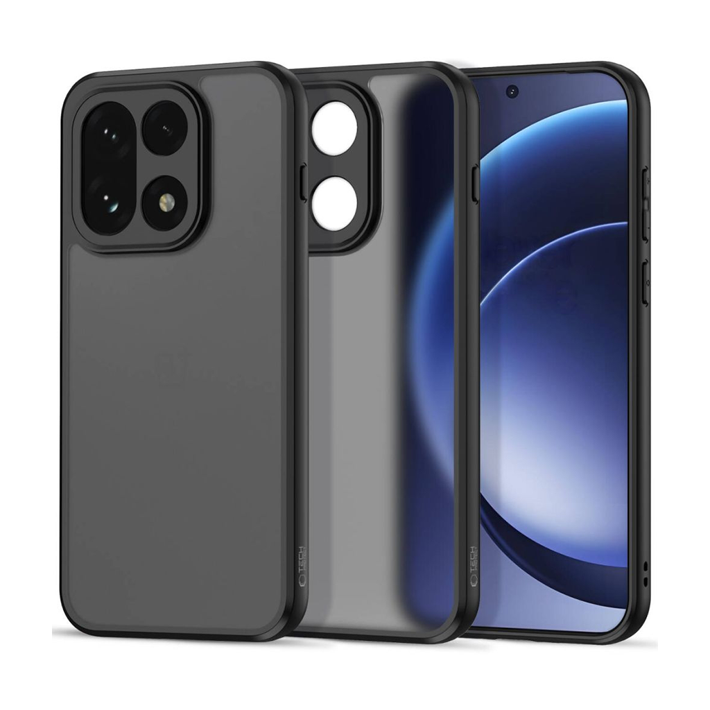 Kaitseümbris Magmat, OnePlus 15, matt läbipaistev musta äärega, Tech-Protect