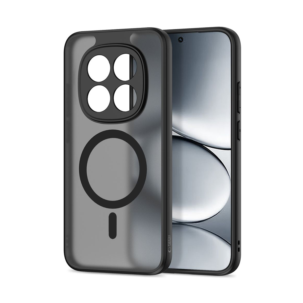 Kaitseümbris Magmat MagSafe, Xiaomi Redmi Note 15 Pro 5G, matt läbipaistev musta äärega, Qi2/MagSafe ühilduv, Tech-Protect - Image 2