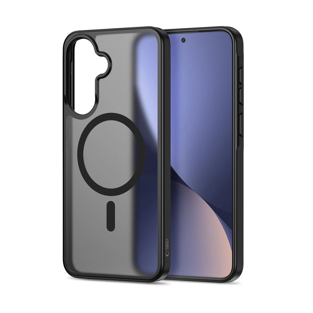 Kaitseümbris Magmat MagSafe, Samsung Galaxy A57 5G, matt läbipaistev musta äärega, Qi2/MagSafe ühilduv, Tech-Protect - Image 2