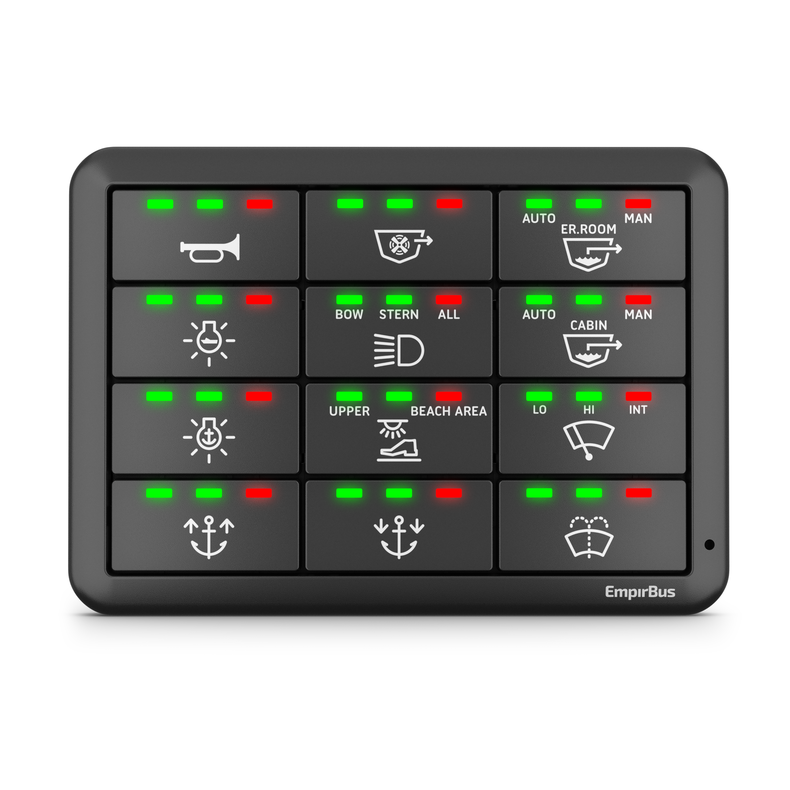 Garmin EmpirBus SP8 & SP12 Switches SP12 Horizontal