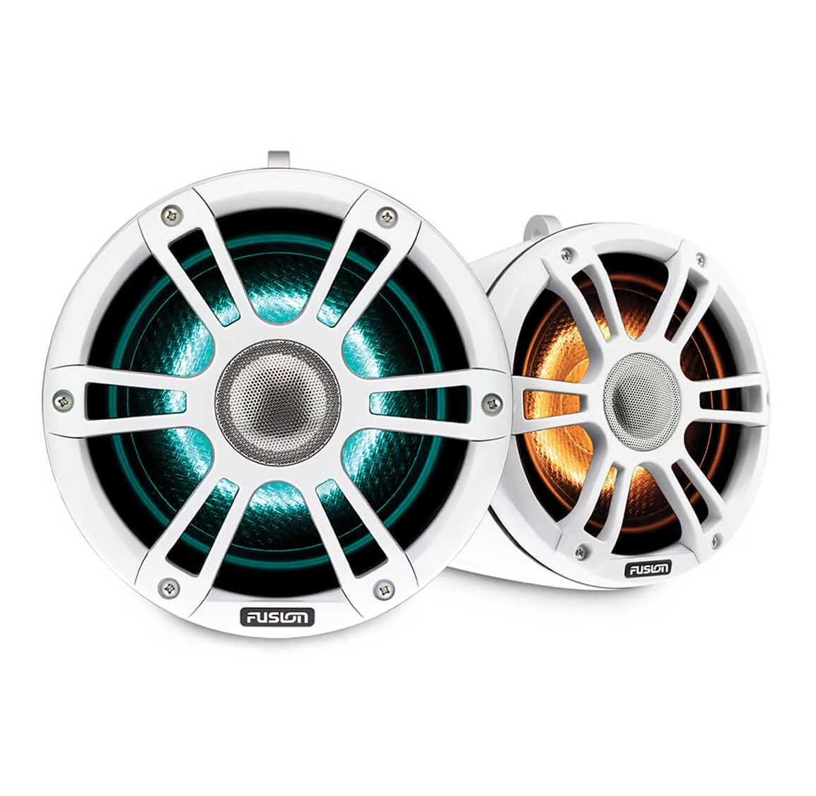 Garmin Fusion Signature Series 3 Marine Wake Tower Speakers 8.8" 330 Watt Sports White Marine Wake Tower Speaker with CRGBW