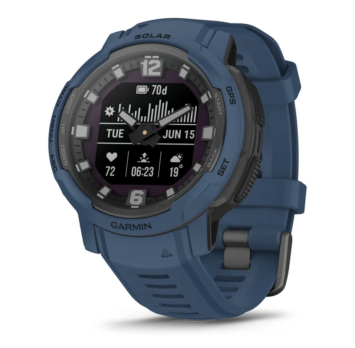 Garmin Instinct Crossover Solar Tidal Blue