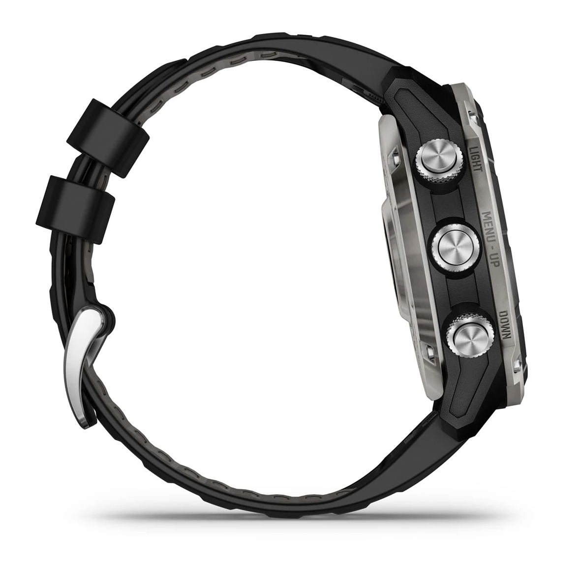 Garmin Descent Mk3i 51 mm Silver and Black PVD Titanium With Black Pebble Grey Silicone Band - Image 5